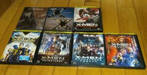 X-MEN　　「ＳＦ映画・ＤＶＤ７巻」　●X-MEN オリジナル三部作　3巻　●X-MEN 新シリーズ 4巻　　計ＤＶＤ7巻　　レンタル落ちＤＶＤ