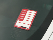 コースターR 海外 ディーラー 展示 ステッカー ラベル 紙 タグ キータグ 北米 US 仕様_画像3