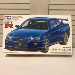 タミヤ模型 ニッサン スカイライン GT-R R34 V-Spec 1/24 NISSAN SKYLINE GT-R R34 V-Spec プラモデル TAMIYA 未組立