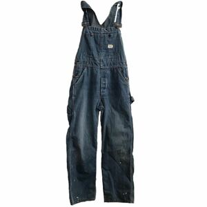 70 period J.C.Penney BIGMAC big Mac Denim overall Vintage old clothes pe Inter Work s m size 