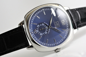 新品 FHB Classic エフエッチビー 25周年記念限定モデル デザインウォッチ クッション型ケース採用腕時計 F901-SVBL ネイビーダイアル