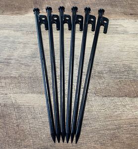 最安値スチールペグ 30センチ6本セット ソロキャンやキャンプに!