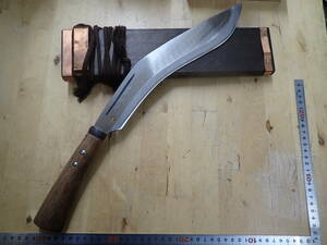 『I20P』松本鍛作 和式ククリナイフ　木製鞘付　和式ナイフ　ククリナイフ　シースナイフ　剣鉈