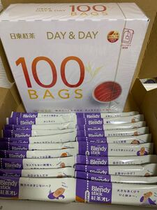 日東紅茶 ティーバッグ(100個数)とAGF ブレンディスティック紅茶オレ20本