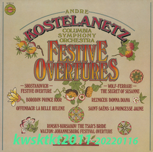 M-35114★Andre Kostelanetz Columbia Symphony Orchestra　Festive Overtures