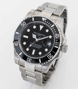 新品 アイザックバレンチノ 時計 腕時計 メンズ IVG-9000-1 ブラック メンズウォッチ カレンダー 20気圧 ミネラルガラス クォーツ