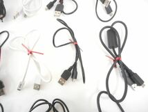 ◆⑫Micro USB ケーブル 20本セット 長さ約55～60cm 動作未確認 中古◆F-071_画像5