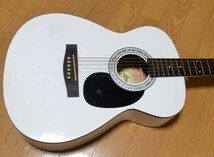 ■Legend(レジェンド by アリア) FG-15 WH アコースティックギター 中古 送料無料！状態良いですが調整前提でお願いいたします。_画像2