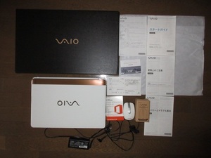 美品　VAIO　C15　VJC151　ホワイト　ジャンク品扱い　初期化済み　元箱・説明書・Officeプロダクトキー付属 15.5型 Celeron-3215U 4GB 1TB