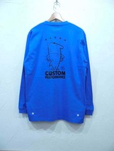 M&M PRINT L/S T-SHIRT（21-MT-031)/R.BLUE/XLsize/新品・未使用品/30%OFF_画像1