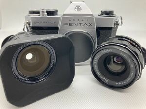 フィルムカメラ アサヒペンタックス ASAHI PENTAX SPOTMATIC F＋レンズ2本『ジャンク品』