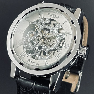 【新品・未使用】機械式腕時計クロノグラフ正規品アンティーク白クオーツ スケルトン ディーゼルSEIKOハミルトンadidasシルバー ウイナー