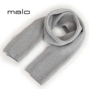 No.3390★Malo マロ★極厚 最高級ホワイトカシミヤ100% ロング マフラー 175x25cm★イタリア直営店購入★6万8800円★