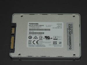 【検品済み/使用804時間】TOSHIBA SSD 240GB 2.5インチ THNSN9240GESG 管理:u-21