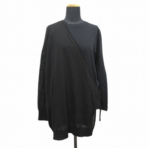未使用品 ワイズ RISMAT by Y's ヨウジヤマモト Yohji Yamamoto ニット スイッチング Tシャツ カットソー YB-K63-046 サイズ2 黒ブラック