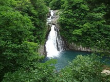 春、子吉川に流れる法体の滝そして農園へ