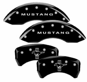 MGP brake caliper cover (MUSTANG Logo / black ) 10197 05-10y Mustang 