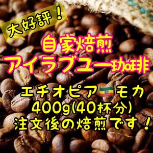 自家焙煎珈琲 エチオピア モカ 400g