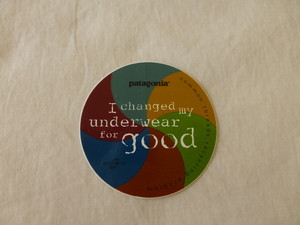 patagonia I changed my underwear for good ステッカー ECOCIRCLE common threads recycling program パタゴニア PATAGONIA patagonia
