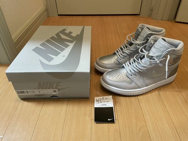 27cm NIKE AIR JORDAN 1 HIGH OG CO JP TOKYO NEUTRAL GREY METALLIC SILVER ナイキ エア ジョーダン ハイ エアジョーダン1 スニーカー