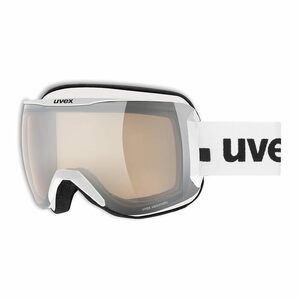 22UVEX downhill2100V　ホワイトマット　ライトミラーシルバー ヴァリオマティック／クリア（S1-3）球面調光ミラー　眼鏡対応　最新型