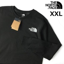 1円～!売切!【正規新品】THE NORTH FACE LOGO PULLOVER CREW トレーナー スウェット US限定 アウトドア ロゴ刺繍 男女兼用(XXL)黒181130-22_画像1