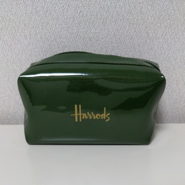 Harrods ハロッズ　PVC 化粧ポーチ【美品】