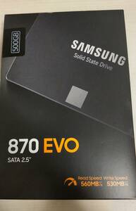 SAMSUNG 870 EVO 500GB 中古正常動作品