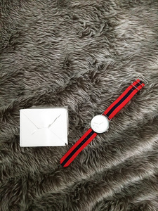 ot0446 □送料無料 新品 アナログ 腕時計 レッド ネイビー 男女兼用 ファッション デザイン ウォッチ カジュアル マリン シンプル 手軽