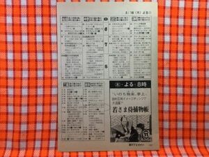 CN22107◆切抜き◇田村正和◇広告・若さま侍捕物帳・いのち独楽、三条・田村正和イメージチェンジで大活躍！！