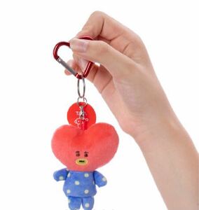 新品 BT21 カラビナマスコット TATA キーホルダー ぬいぐるみ BTS テテ テヒョン V 完売品 クーポン