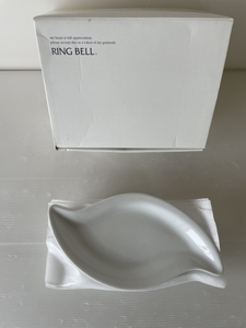 【保管品】RING BELL リンベル お皿 5枚セット 未使用品 ホワイト 食器 インテリア ランチ ディナー パーティー 