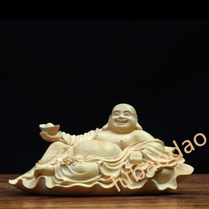 極上品 仏教美術 精密細工 布袋様 七福神 木彫仏像 弥勒仏 置物