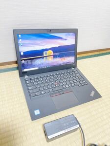 Lenovo ThinkPad X280 Core i5 8350U 1.7GHz 8GB SSD256GB 12.5インチ FHD1920×1080 Win10Pro ＪＡ２８－１