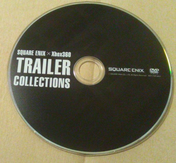 【送料込・追跡番号有】 ディスクのみ　スクウェア・エニックス　XBOX360 トレーラーコレクション　TRAILER COLLECTIONS SQUARE