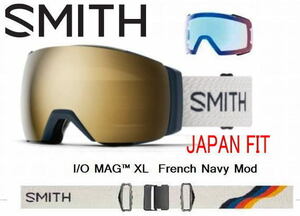 特価　スノーゴーグル　SMITH スミス I/O MAG XL ゴーグル　 ジャパンフィット NAVY MOD G.MIRROR