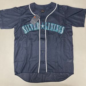 SILVER LININGS ナイキ　ユニフォーム　未使用　レプリカ　メンズ　Lサイズ　日本製　MADE IN JAPAN NIKE ゲームシャツ　半袖　シャツ