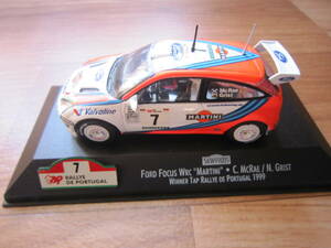 SKID 1/43 Ford FOCUS WRC MARTINI C.McRAE Ford Focus WRC Colin *makre-1999 WRC Portugal Rally victory Martini 