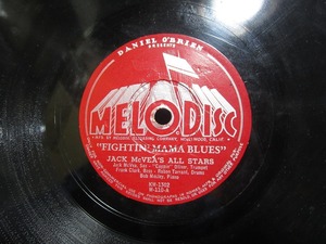 **SP record record "FIGHTIN"MAMA BLUES / NEW DEAL JACK McVEA'S ALL STARS gramophone for secondhand goods **[4404]