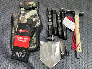 キャプテンスタッグ ペグハンマー テントハンマー ANTARCTICA シャベル セット,キャンプ スコップ セットで