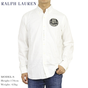 新品 アウトレット A224 Lサイズ 長袖 クラシックフィット ワッペン ビンテージ シャツ polo ralph lauren ポロ ラルフ ローレン 