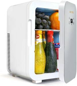 【中古】Awopee 冷温庫 ミニ冷蔵庫 家庭 車載両用 2電源式 10L 大容量 ポータブル冷蔵庫 小型でポータブル 便利な携帯式 冷蔵庫