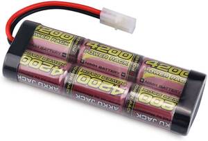 7.2V 4200mAh ラジコン RCカー用 Ni-MH ニッケル水素バッテリー タミヤコネクター付き