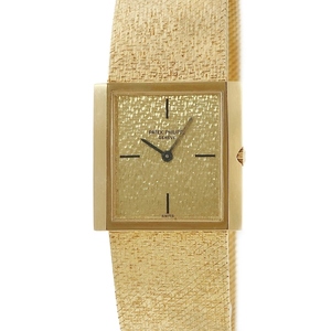 【3年保証】 パテックフィリップ ゴンドーロ 3491/3J K18YG無垢 角型 60年代 アンティーク 希少 手巻き メンズ レディース 腕時計