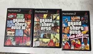 PS2 グランド・セフト・オート 3個セット