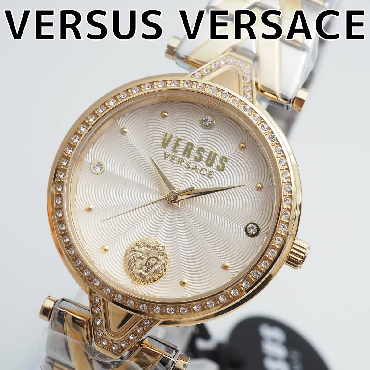 新品 ヴェルサスヴェルサーチ Versace ツートン レディース腕時計 