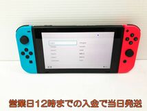 【1円】新型 Nintendo Switch 本体 スイッチ Joy-Con(L) ネオンブルー/(R) ネオンレッド 初期化・動作確認済み 1A0421-270yy/F3_画像2