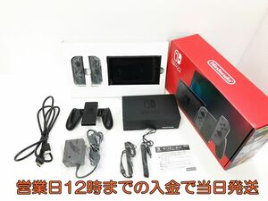 【1円】美品 新型 Nintendo Switch 本体 (ニンテンドースイッチ) Joy-Con(L)/(R) グレー 初期化・動作確認済み 1A0422-006yy/F4
