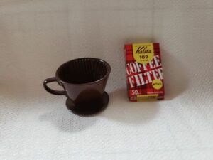 Kalita コラボ niko and ニコアンド カリタ ドールハウス ミニチュア Kalita×niko and ケンエレファント 102 ろ紙＆102-ロトブラウン