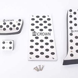 アルミ合金製ブレーキペダルカバーアクセルペダル &ペダルレータカバー 4点セット